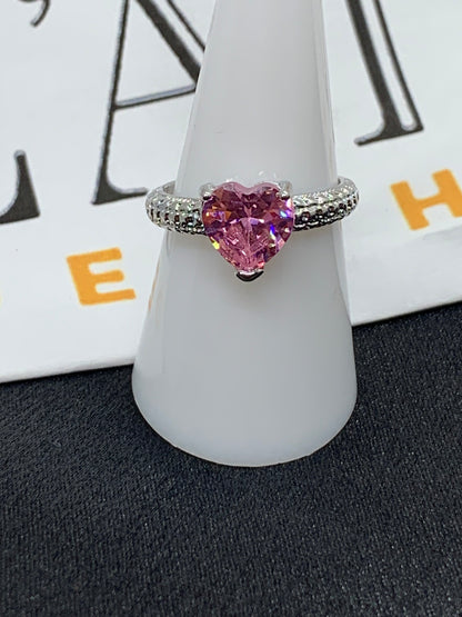 Bague Varades en acier inoxydable, bijou raffiné avec un coeur, idéal pour cadeau, mère, amour ou évènement 