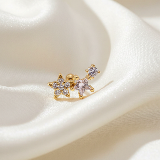 Piercing Turennes étoiles alignées